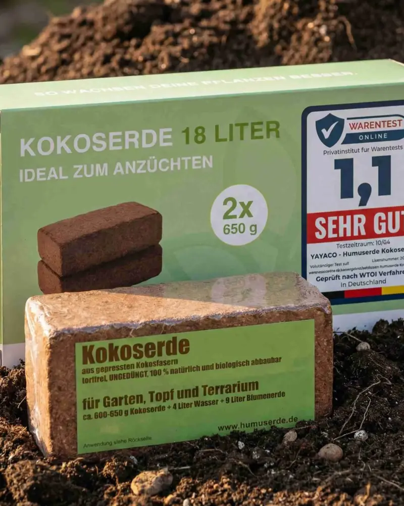 Humusziegel Produktvergleich vier verschiedene Marken